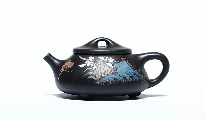 石瓢手工紫砂壺，精致典雅紫砂壺