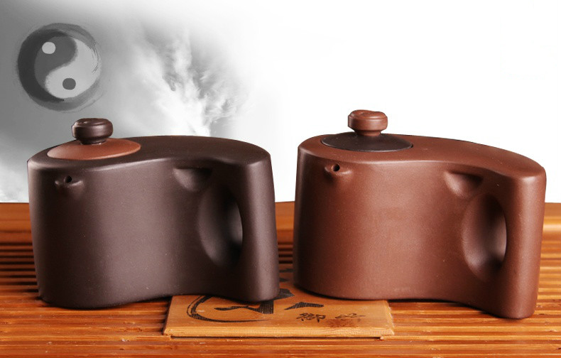 太極陰陽紫砂壺，創(chuàng)意格紫砂壺